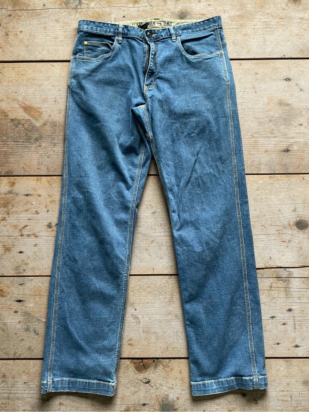 Caterpillar Work Wear Denim Men's Blue Jeans Size 36x34